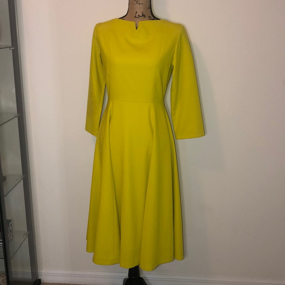 YELLOW FORMAL DRESS by MARYCRAFTS - Picture 2 of 8